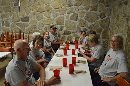 Group Eating Meal